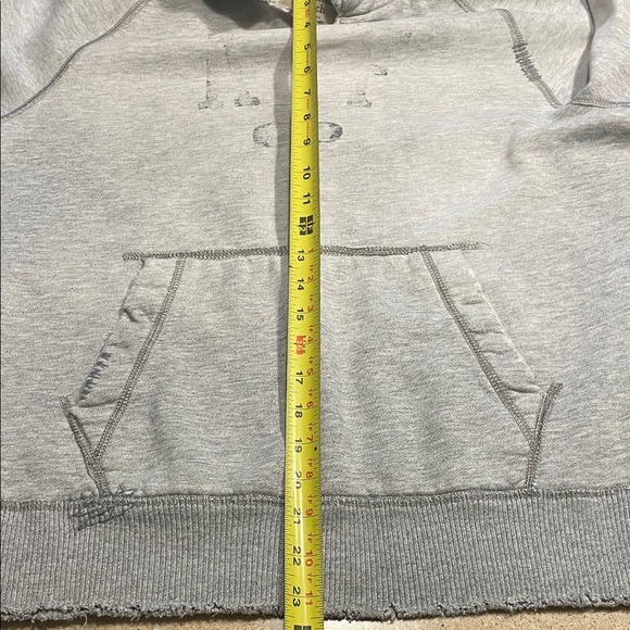 Abercrombie & Fitch Distressed Heather Gray Men's Pullover Sweater - Picture 9 of 11